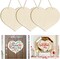 Large Size 12" Wooden Heart Ornaments to Paint-Ornament Door Hanging Sign Plaque Crafts 3PCS